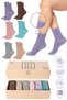 Bamboo Women's Elasticless Colored Seamless Premium Socks Boxed 6-Piece / Non-Marking / Non-Tightening Socks