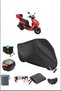 BLACK KUBA PESARO 125 X REAR BAG LOCK COMPATIBLE WATERPROOF TARPAULIN (MOTORCYCLE)