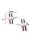 Mini Size Design Mustang Horse Metal Emblem (2 Pieces) - 2