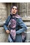 Rose Pattern Bamboo Shawl - 3