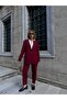 Belted Carrot Trousers-Padded Blazer Jacket 2-Piece Set