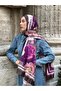 Rose Pattern Bamboo Shawl - 2