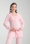 Maternity Lace Detailed Elegant Dressing Gown Pajama Set Primum 4-Piece Maternity Set [Fit for Shooting] - 7