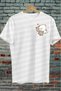 Lover Cats Cotton Couple T-Shirt - Black and White Print, Oversize Collar, Short Sleeve Set of 2 - 2