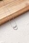 Steel Knot Heart Pendant Thin Fishback Chain Non-tarnish 45cm - 4