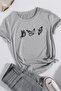 Cotton Butterfly Printed Oversize T-Shirt