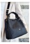 Women's Braided 5 Compartment Hand and Shoulder Bag - 4