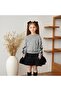Girl's Red Sweatshirt and Black Skirt Set – Stylish and Comfortable Design - 2