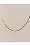 Thin Gold Crushed Barley Chain Steel Necklace