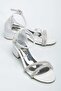 Girl's White 2 Row Stone Summer Evening Dress Shoes - 3