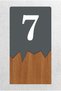 Vertical Laser Metal Composite - Wooden Apartment Complex - Apartment Hotel Office Door Number - Door No:7 - 4