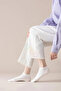 8 Pairs Women's Plain White Ankle Length Booties Socks Sneakers Socks - 2