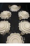 6 Pieces of Linen Ecru Color Dubai Model Stylish Placemat/Supla - 5