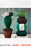 Gazzal Baby Cotton Amigurumi Lanyard - 50Gr 3 Pcs Punch Hand Knitted Thread Toy Bag - 5