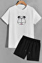 T-Shirts and Shorts with Sun and Moon Print in Large Sizes, Different Colours - 5