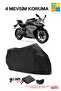 Black Cfmoto 250Sr Waterproof Durable Motorcycle Tarpaulin