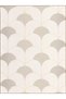 Semih Collection Off-White Tones Egg Shape Patterned Woven Base Modern Decorative Carpet 34 - 4