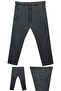 Men's Large Size Lycra Pipe-Leg Jeans with Laces, Suitable for 100-180 Kilograms, Anthracite