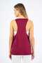 Athlete's Vest in Burgundy Color with Print - 2
