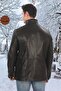 Men's Genuine Lambskin Winter Coat Shearling Black Leather Jacket Stylish Design Suitable for Cold Weather - 3