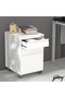 Godrej 3 Drawer White Mobile Storage Unit for Office and Home Organization - 6