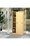 Godrej Full Steel Sliding Door Cupboard with Adjustable Shelves Beige Finish - 2