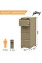 Godrej 4 Drawer Digital Filing Cabinet with Touch Screen Lock Steel Beige Finish - 4