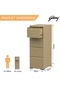 Godrej 4 Drawer Steel Filing Cabinet with Secure Lock Steel Beige Powder-Coated Finish - 3