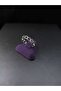 Heart Figured Inverted Straight Row Modern Design Stone Free Steel Adjustable Toe and Hand Finger Joint Ring - 6
