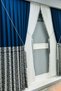 1-3 Claret Battery Panel Fon Curtain, Fan Model Single Wing Fon Curtain, with Brachol Gift - 2