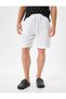 Muslin Bermuda Shorts Waist Lace Pocket Detailed Cotton - 3