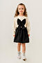 Black Bow Badi Balloon Skirt Girl's Suit 20384