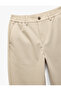 Regular Waist Pocket Detailed Buttoned Chino Trousers - 3