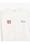 Back Printed Short Sleeve Crew Neck Oversize T-Shirt - 3