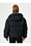 Short Inflatable Coat Hooded Zippered Pocket Comfortable Fit - 4