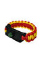Yellow Red Unisex Paracord Bracelet - Magnesium Compass Knife Bar - 4