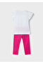 Girl's Printed Tights T-Shirt Set - 4