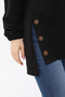 Women's Black Buttoned Tunic