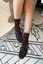 Lupan Black Skin Buckle Detailed Women's Ballerinas - 2