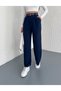 Women's Belted Wrap Fabric Palazzo Trousers / Fabric Loose Wide Leg Trousers - 7