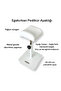 Hairdresser Pedicure Stand with Movable Headrest Pedicure Stand Leg White - 2