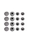 Metal Studs Vt2 -10 mm - Set of 25 Sets