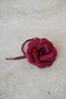 Lace-Up Fabric Flower Choker Necklace, Rose Necklace, Satin Rose Necklace, Vintage Rose Choker Necklace - 2