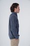 Indigo Men's Hair Braided Stand Collar Zip Woolen Sweater Trist-5300 - 5