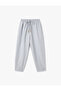 Comfortable Fit Waist Tie Pocket Balloon Fit Trousers - 3
