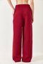 Women's Burgundy Wide Leg Masculine Woven Trousers 60271019 - 8