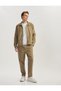 Straight Fit Pocket Detailed Cotton Lace-Up Waist Trousers