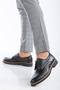 Men's Black Daily Orthopedic Sole Comfortable Guaranteed Classic Shoes - 6