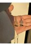 Women's 316L Stainless Steel Gold Zircon Stone Daisy Necklace