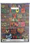 Reinforced Colored Shopping Bag 3 No. 33X45 50 Pieces Thank You Pattern - 3